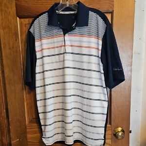 Walter Hagen Men's Polo Shirt - Navy, White, and Red